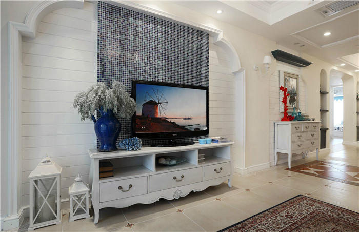 白色电视柜的装饰--维意定制家具网上商城