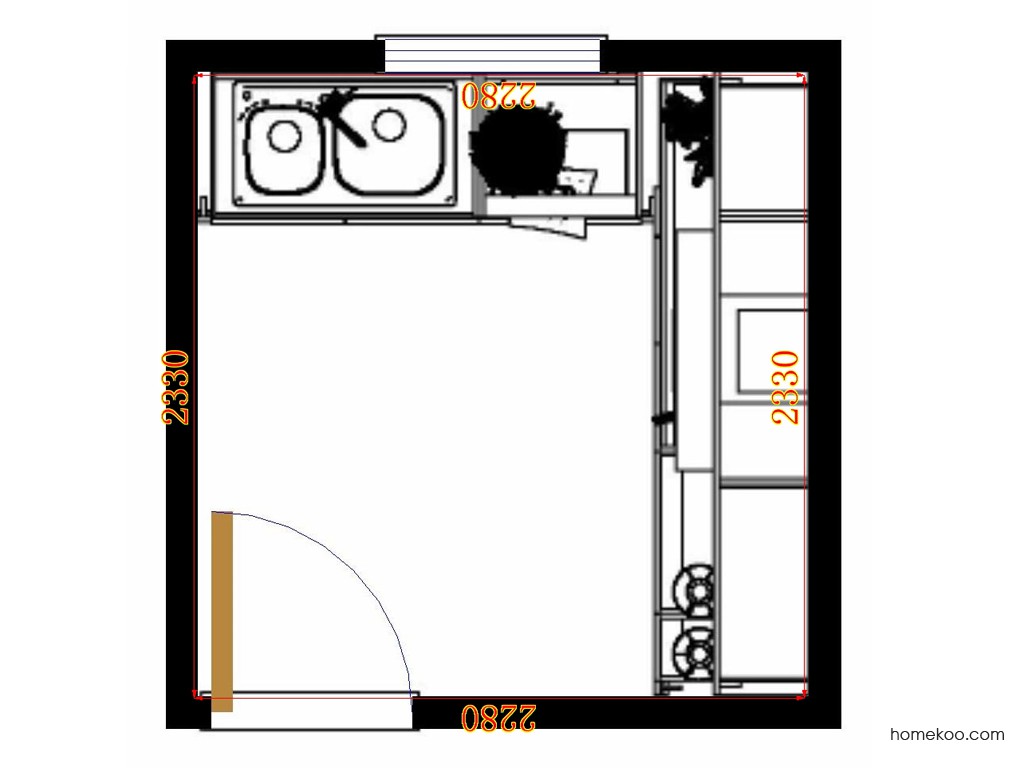 厨房壁橱现代装修效果图,2023厨房壁橱现代装修设计欣赏_住范儿